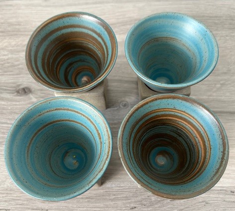 Set espresso mokjes turquoise