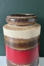 Scheurich vaas 549-21 rood bruin