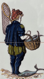 Tichelaar Makkum tegeltableau visser