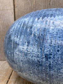 Geglazuurde tonvormige vaas lichtblauw