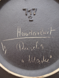 Ruscha Keramik wandbord 'Maske'