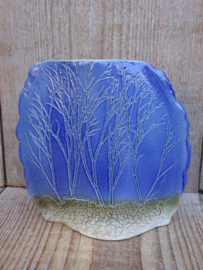 Tenmoku Pottery vaasje blauw