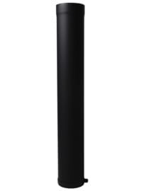 EWØ150 |  1mm Paspijp 100 cm met stelring - Zwart