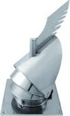 Draaikap Dragon Gek dia 150 mm bodemplaat rvs