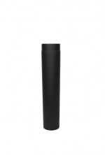2 MM Ø 120 mm kachelpijp 50 cm - Zwart