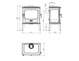 Dovre TAI 45 WD Houtkachel