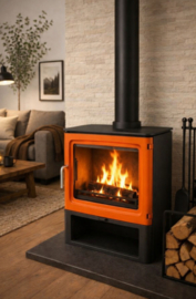 Ami houtkachel 6E-LS 6-8 kW Oranje