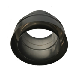 ISOTUBE Plus DW150/200 contra-aansluitstuk Zwart