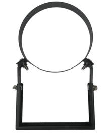 ISOTUBE Plus Ø150/200 verstelbaar muurbeugel 5 - 15cm - zwart
