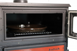 S107 Sabah Open Haard Met Oven 15,87 KW Zwart