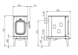 Dovre SAGA 107 Houtkachel