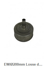 EW/Ø200mm Losse deksel met condensafvoer