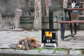 KMP02 Sabah Tiny Camping Houtskachel – Zwart