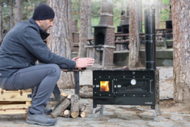 KMP01 Sabah Camping Houtskachel Met Oven
