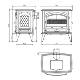 Dovre 760MD Houtkachel