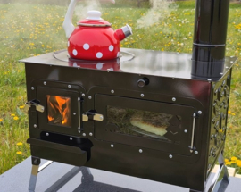 KMP01 Sabah Camping Houtskachel Met Oven