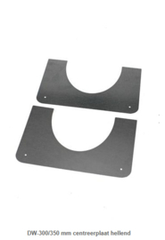 DW-300/350 mm centreerplaat hellend
