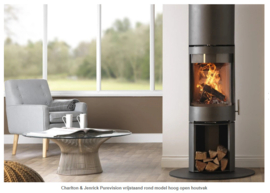Charlton & Jenrick Purevision vrijstaand rond model hoog open houtvak