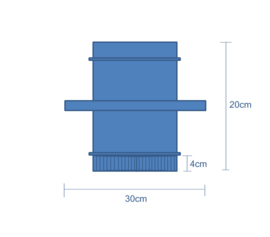 ISOTUBE Plus DW150/200 mm Stoelconstructie element set