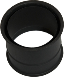 Ø 125 mm kachelpijp nisbus dubbelwandig - zwart