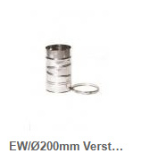 EW/Ø200mm Verstelbare Bocht 0-30°graden