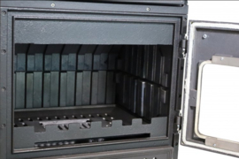 S107 Sabah Open Haard Met Oven 15,87 KW Zwart