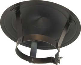 Ø150mm Gegalvaniseerde Regenkap Zwart #DH141710