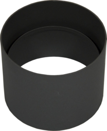 2 MM Ø 120 mm kachelpijp mof-mof (F/F) met condensring - Antraciet