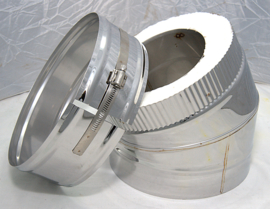ISOTUBE Plus 5 cm isolatie DWØ150-250 Bocht 30° CAM-EX18-2