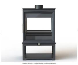 Charlton & Jenrick Fireline Woodtec 8 kW doorkijk haard