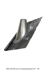 DW-250/300 mm loodslabdakplaat 45° - 60°