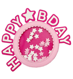 CCL-ES-CD159 - Circle shaker Happy Bday Essentials nr.159