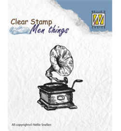 Clear Stamps -  Men Things Gramophone  CSMT002