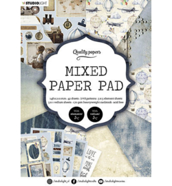 Studio Light- Mixed Paper Pad Pattern paper Essentials nr.162