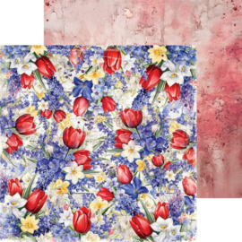 Craft O' Clock - Tulip Love - Paper Collection Set 15x15cm