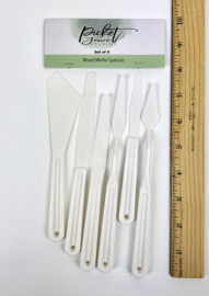 Picket Fence Studios - Mixed Media Spatulas TT-102 - 6 stuks