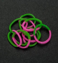 Band-It 600 Elastiekjes 6200/0840 Pink / Green