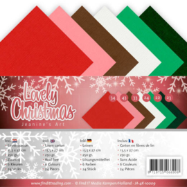 Linnenpakket - 4K - Jeanines Art - Lovely Christmas