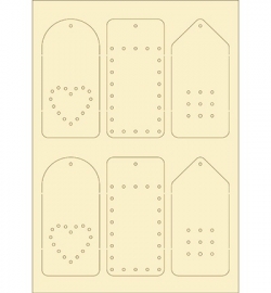 Dutch Doobadoo Softkarton A5 Labels Embroidery 478.004.007