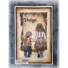 COOSA Crafts • Clear Stempel A6 Love my jeans - Ripped jeans