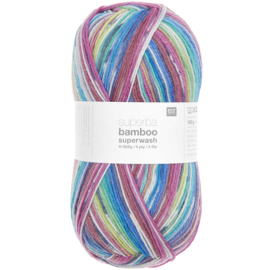 Rico Design Superba Bamboo Superwash 059 / 4 draden Rainbow Summer