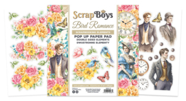ScrapBoys -Bird Romance 15.2x15.2 cm  Pop Up Paper Pad