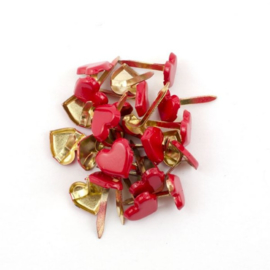 Vaessen Creative • Brads 8mm Red Heart