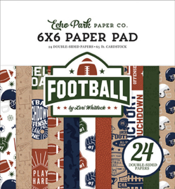 Echo Park - Football Paper Pad - 15,2 x 15,2 cm.