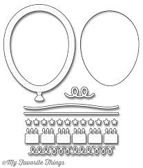 Die-namics Balloon Shaker Window & Frame  MFT-1149