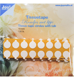Joy!Crafts  - Tissuetape-rondjes met treklipje - Ø10 mm-6500/0104