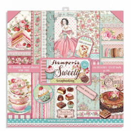 Stamperia - Sweety - Paperpad  30,5 x 30,5 cm