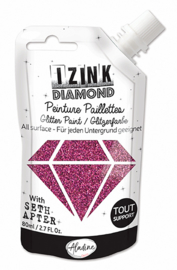 IZINK Diamond glitterverf/pasta - 80 ml, Rose Eggplant - 80880