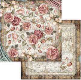 Stamperia -  Passion - Roses and Laces -Paper -30.5 x 30.5  cm