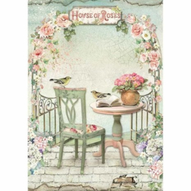 Stamperia - House of Roses - Rice Paper A4
